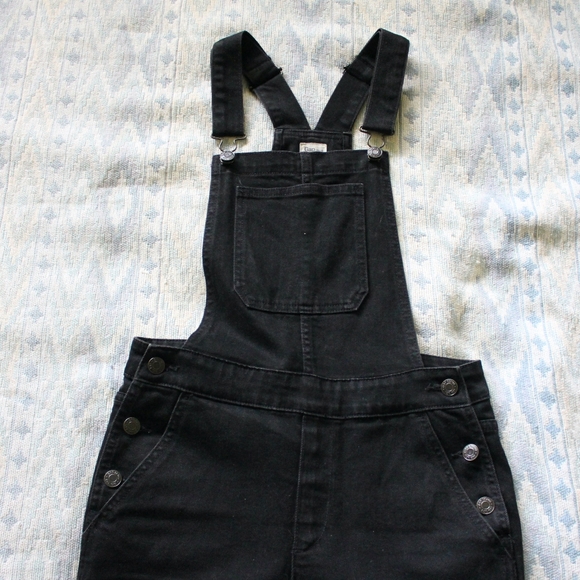 Gap | Cotton Black Bib Front Overalls - Picture 5 of 6